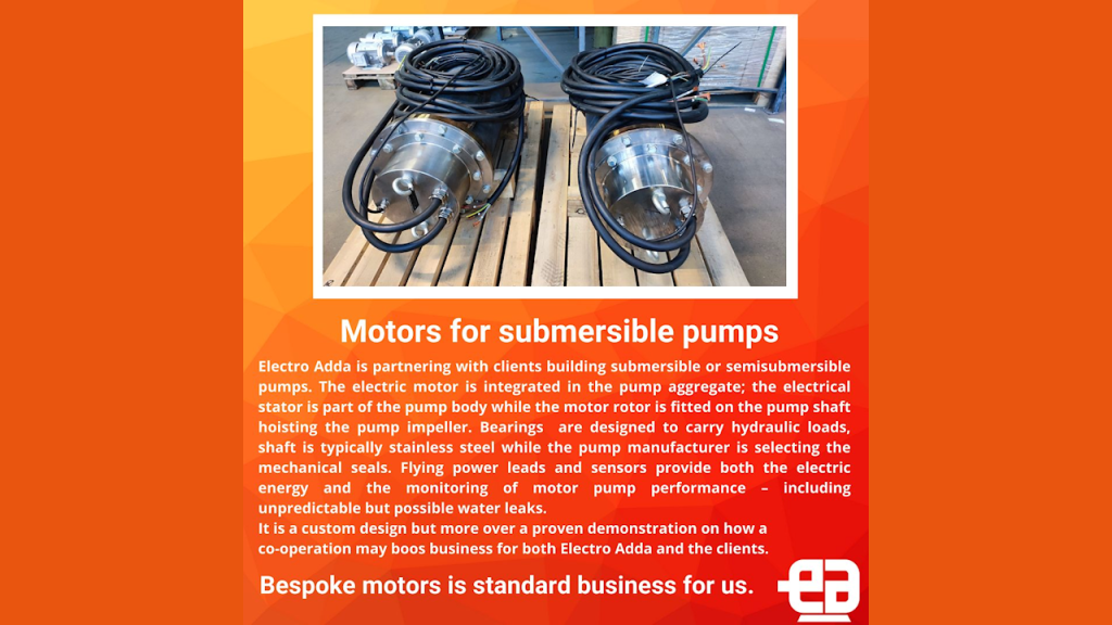 MOTORS FOR SUBMERSIBLE PUMPS