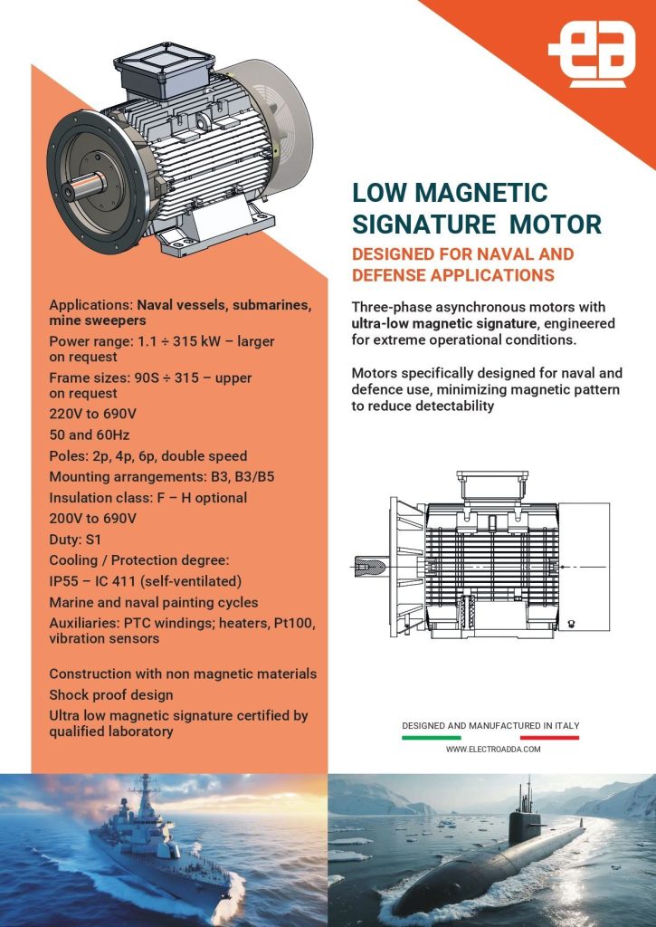 Low magnetic signature motor